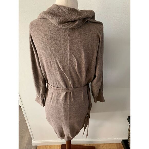 Express brown sweater dress size small turtle neck - Picture 3 of 5